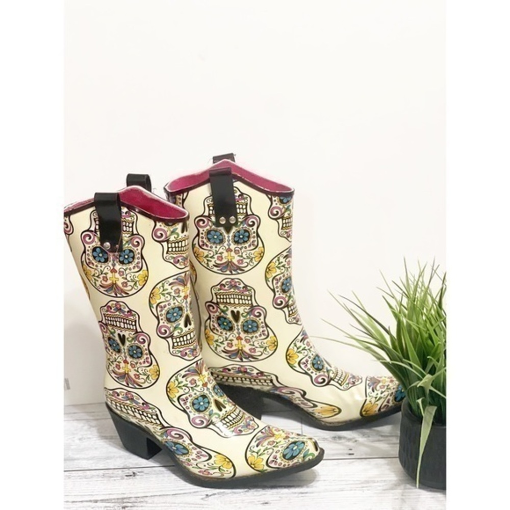 La Muerte Skull Day of the Dead Team Boots Booties